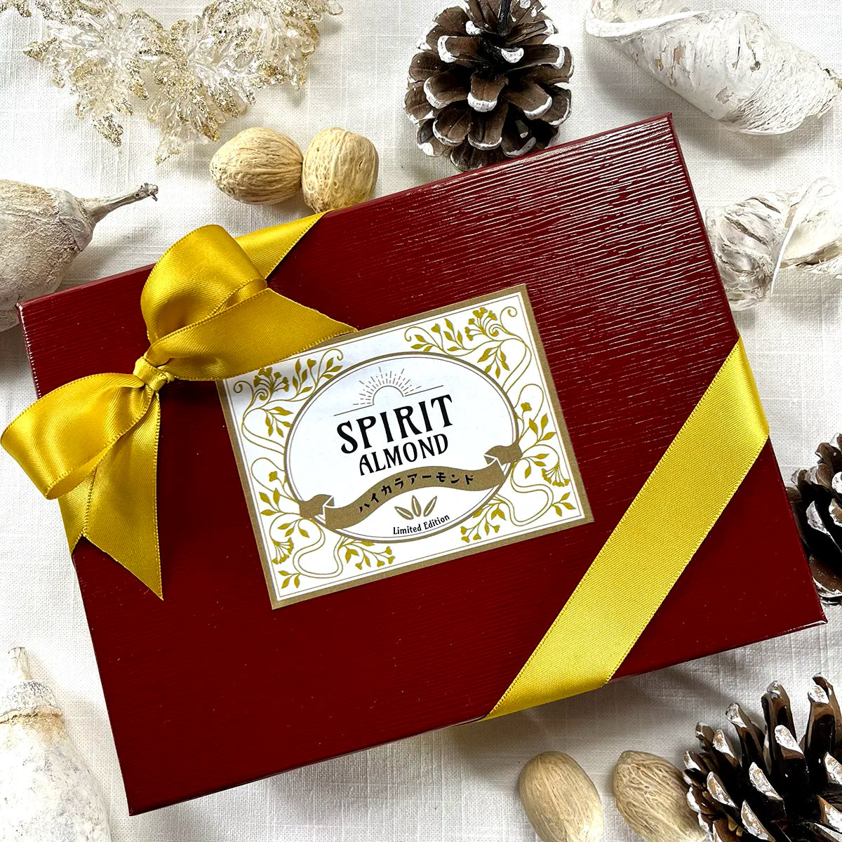 SPIRIT Almond Limited Edition Red Box with Gold Ribbon