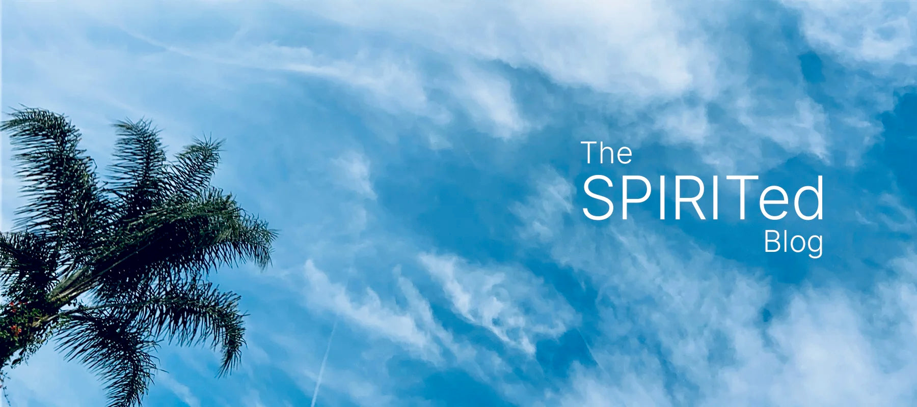 Blue Sky with the words "The SPIRITed Blog"