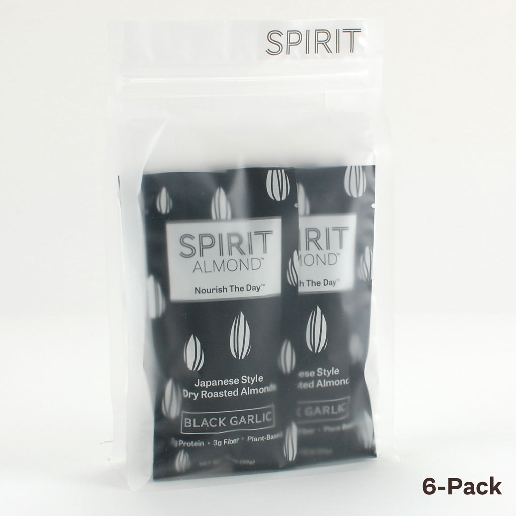 SPIRIT Almond Black Garlic in 6-pack pouch